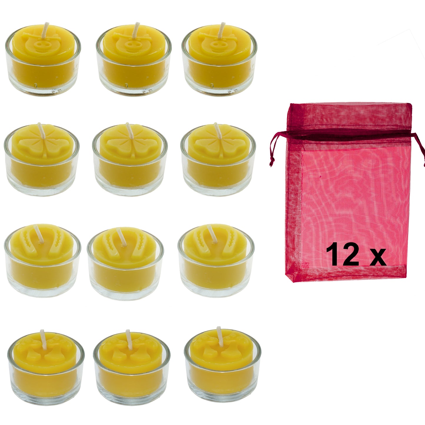 Geschenkspaket Teelicht Glücksbringer