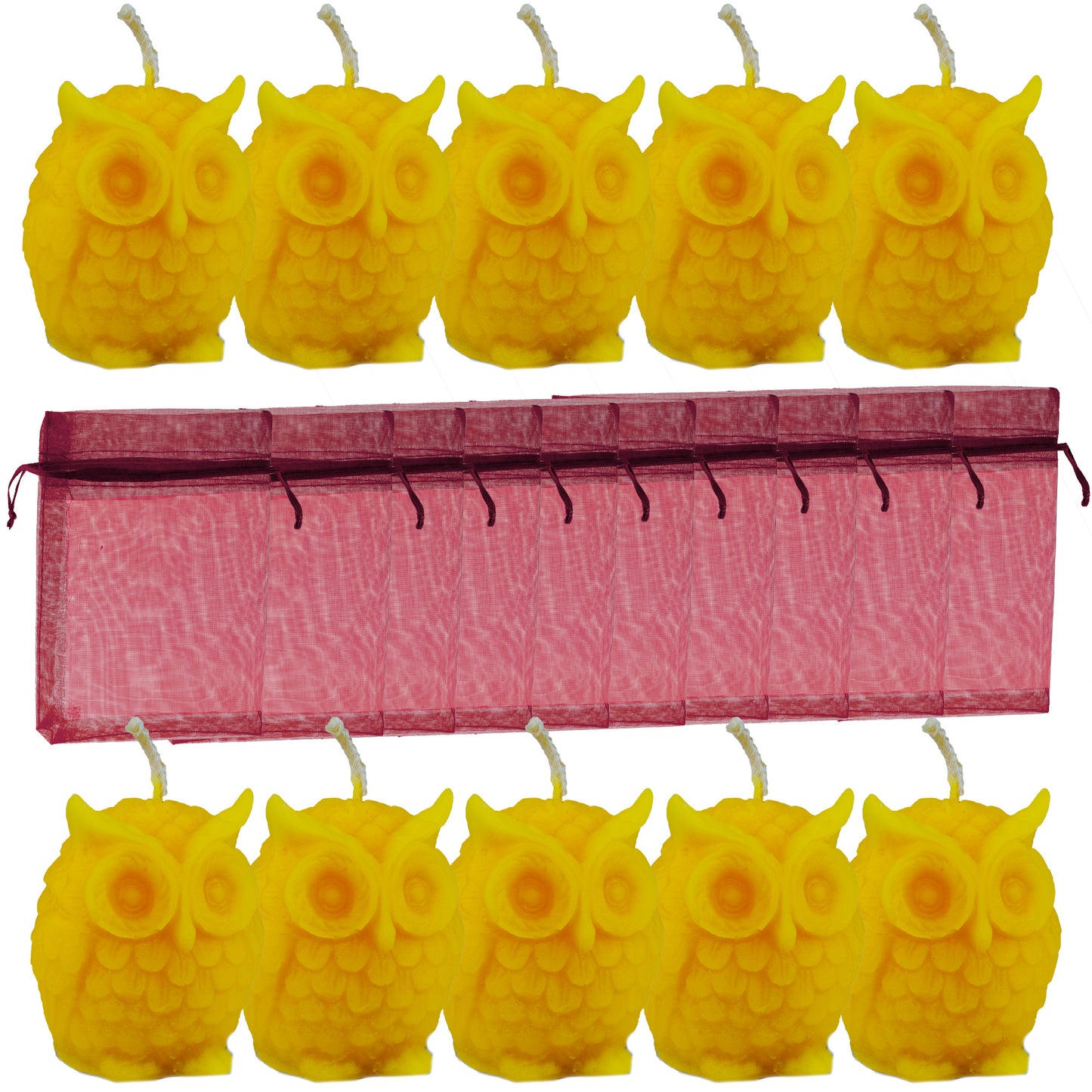 Bienenwachskerze Eule