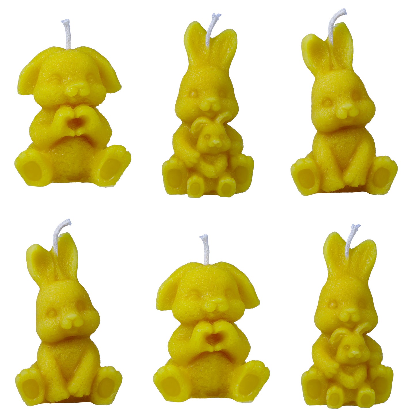 6 Kerzen Set "Hase"