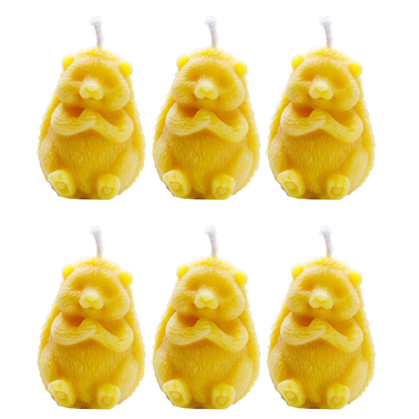 6 Kerzen "Igel"