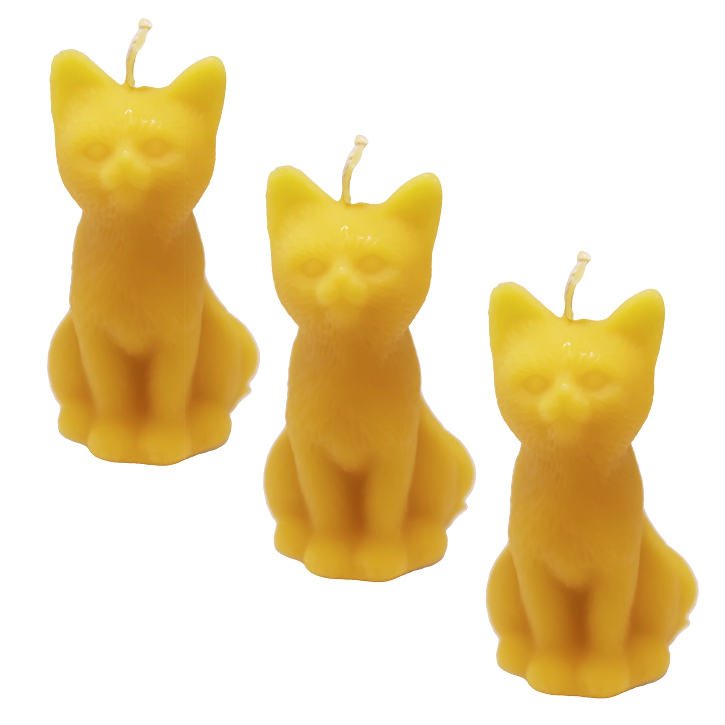 Bienenwachskerze Katze