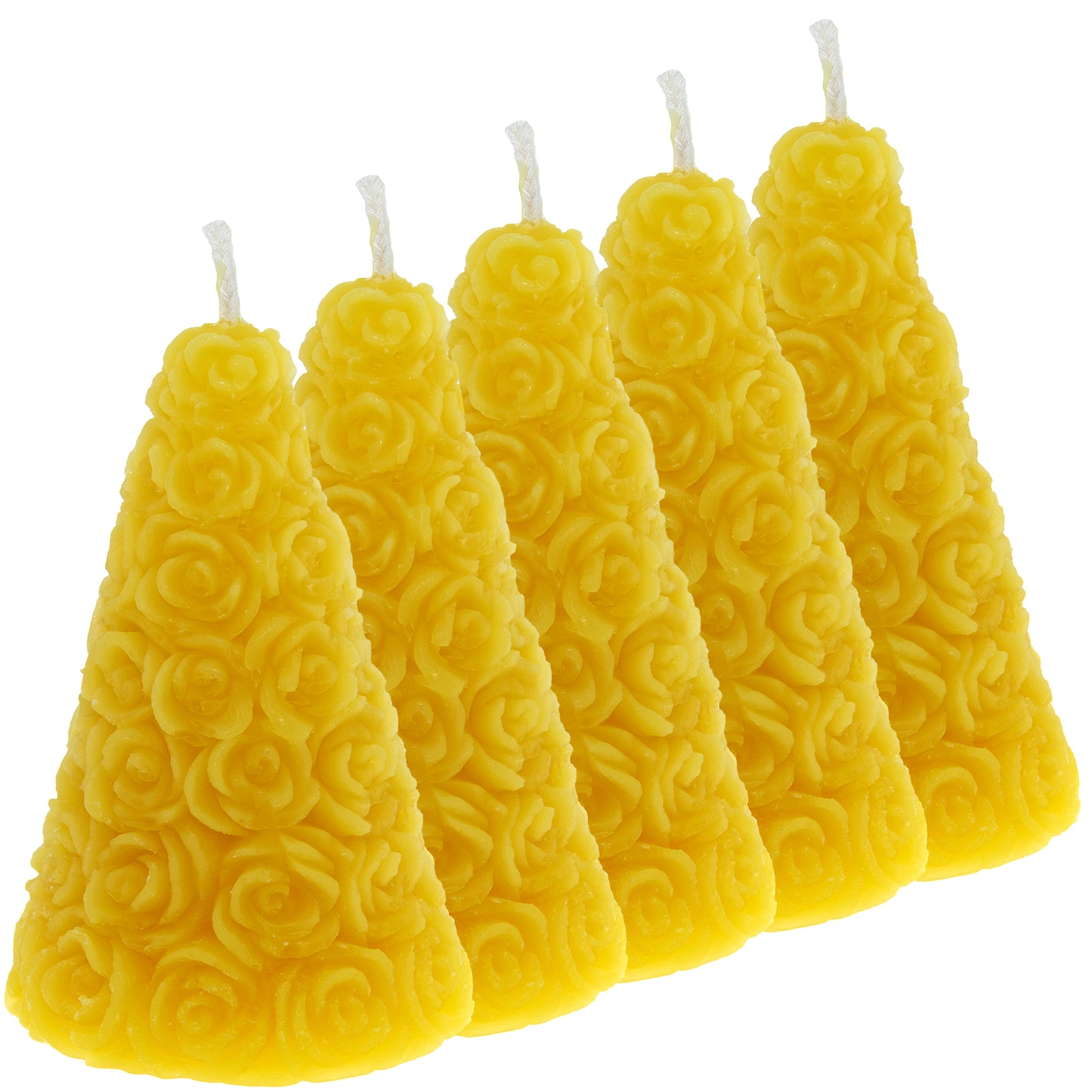 Bienenwachskerze Rosenpyramide