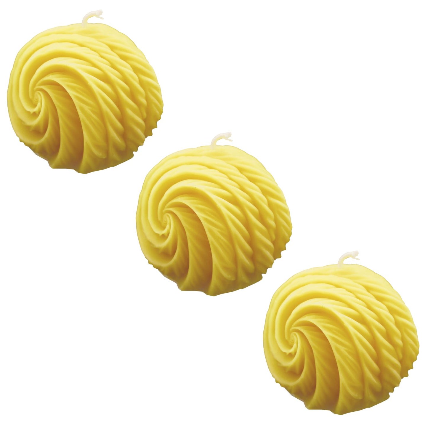 Bienenwachskerze Kugelkerze Spirale