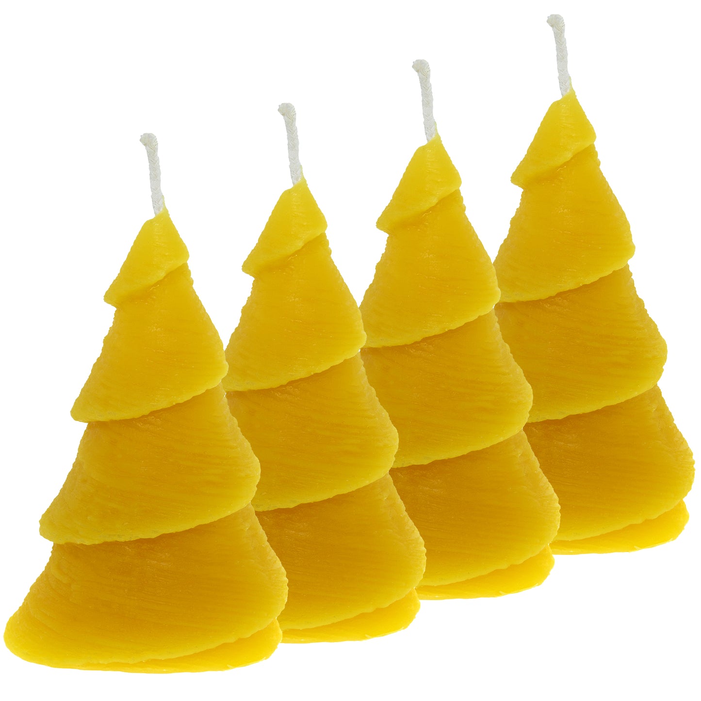 Bienenwachskerze Tanne wellig