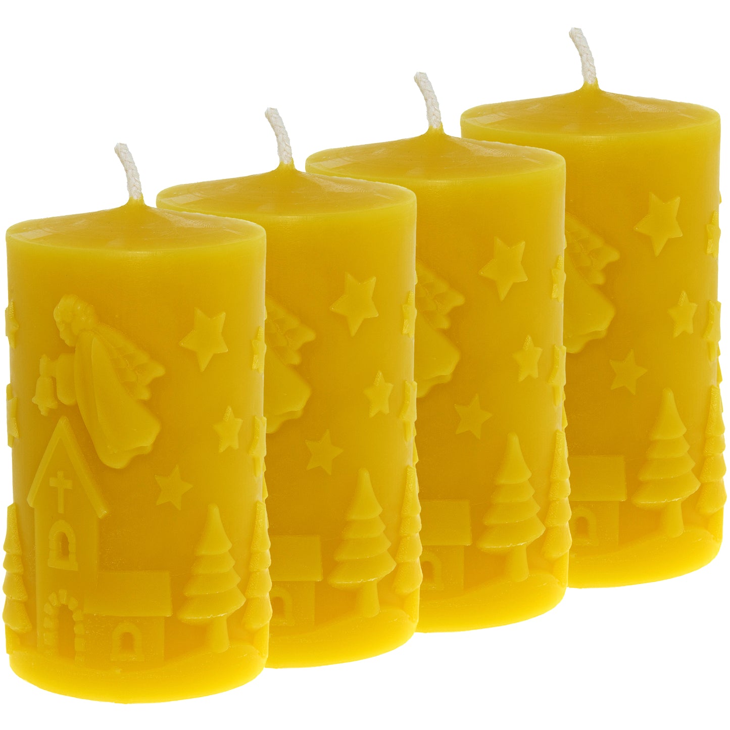Stumpenkerze Winterlandschaft