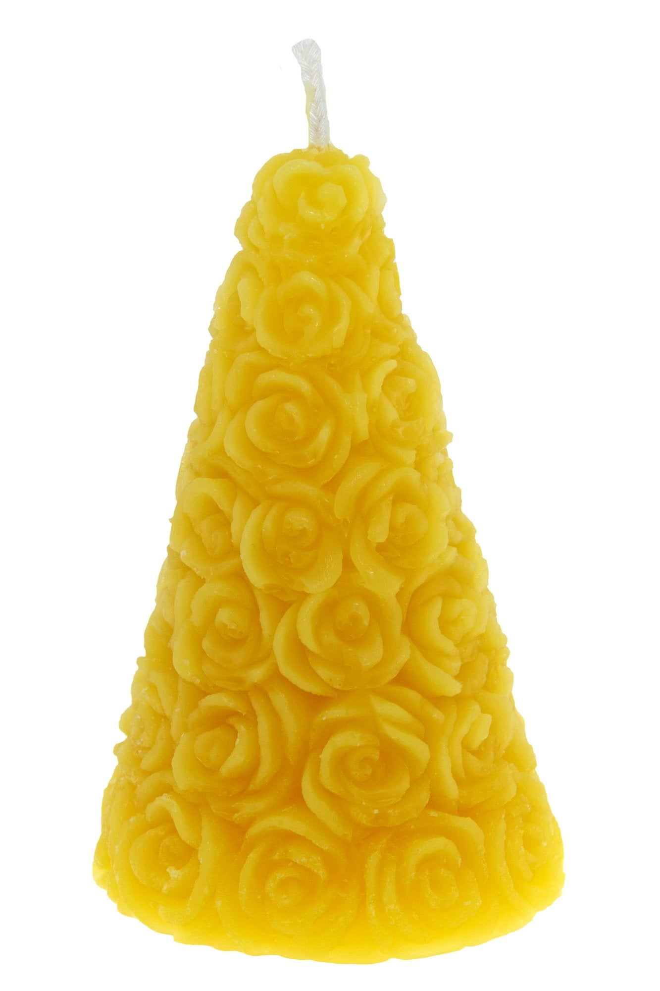 Bienenwachskerze Rosenpyramide