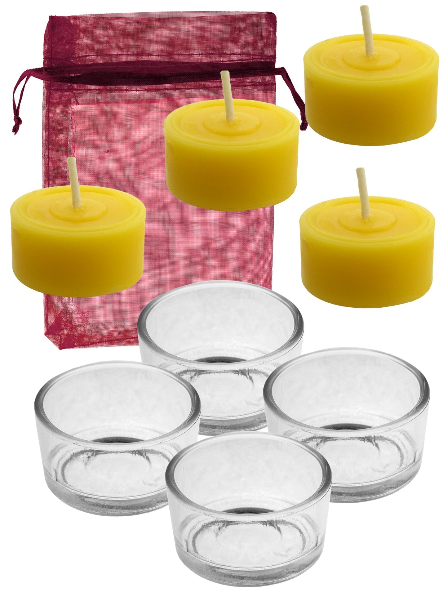 4 Teelichter in 2 versch. Varianten