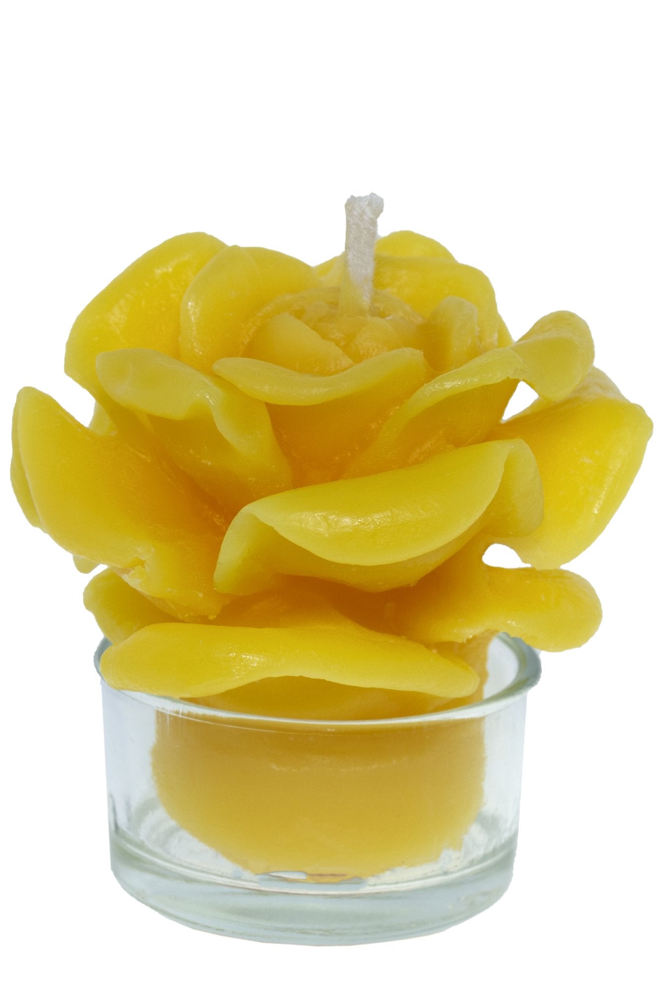 Bienenwachskerze Rose klein