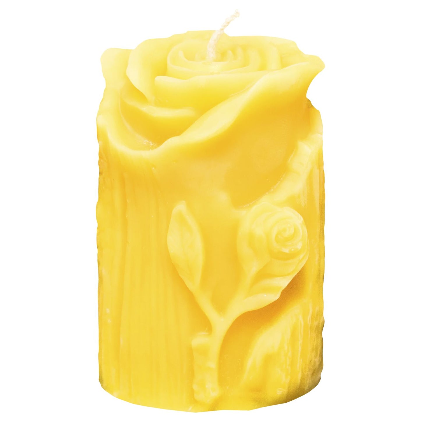 Bienenwachskerze Rose aus Stamm