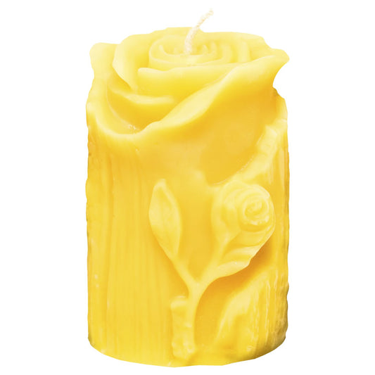 Bienenwachskerze Rose aus Stamm