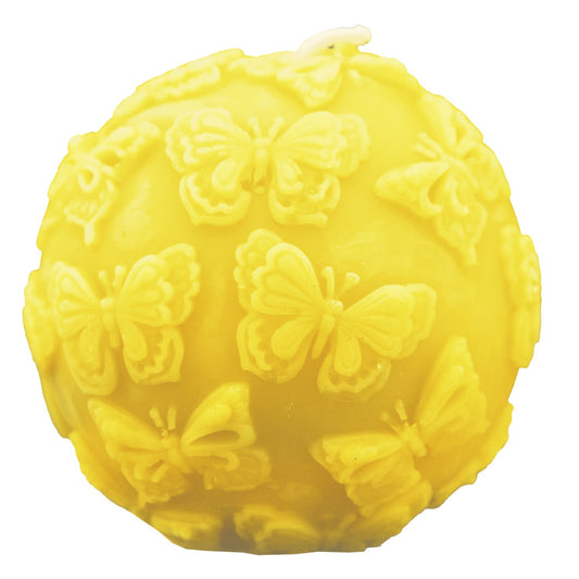Bienenwachskerze Kugel Schmetterling